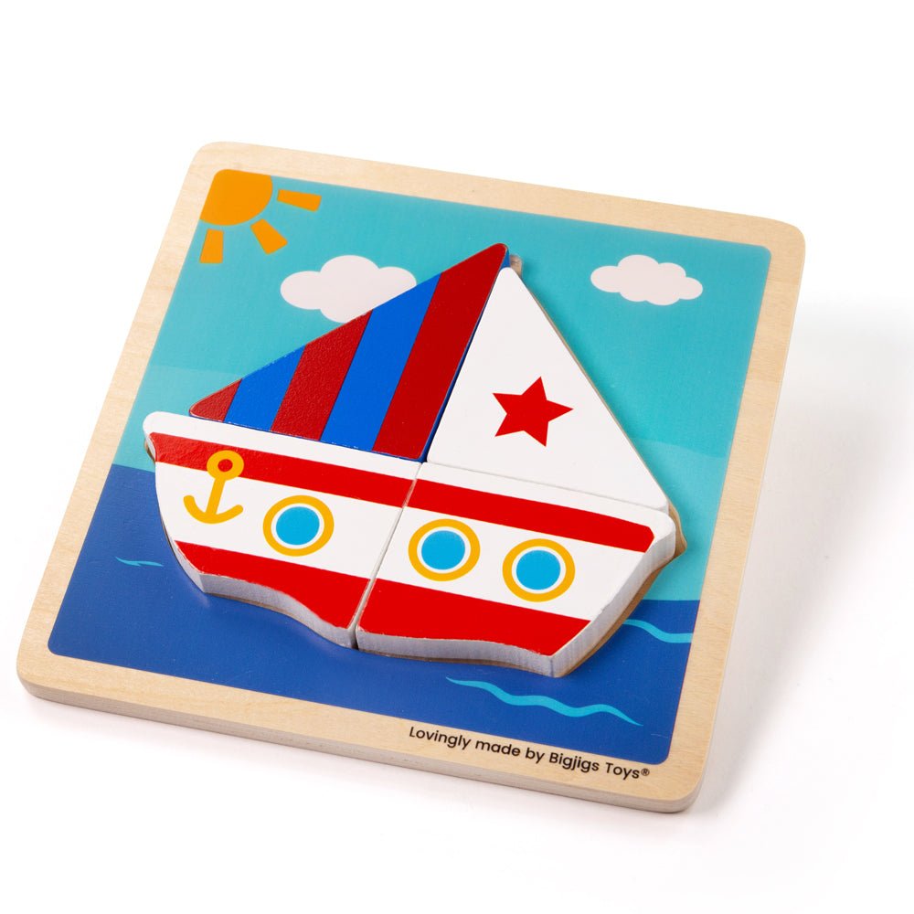Chunky Lift - Out Puzzle - Boat - Toby Tiger