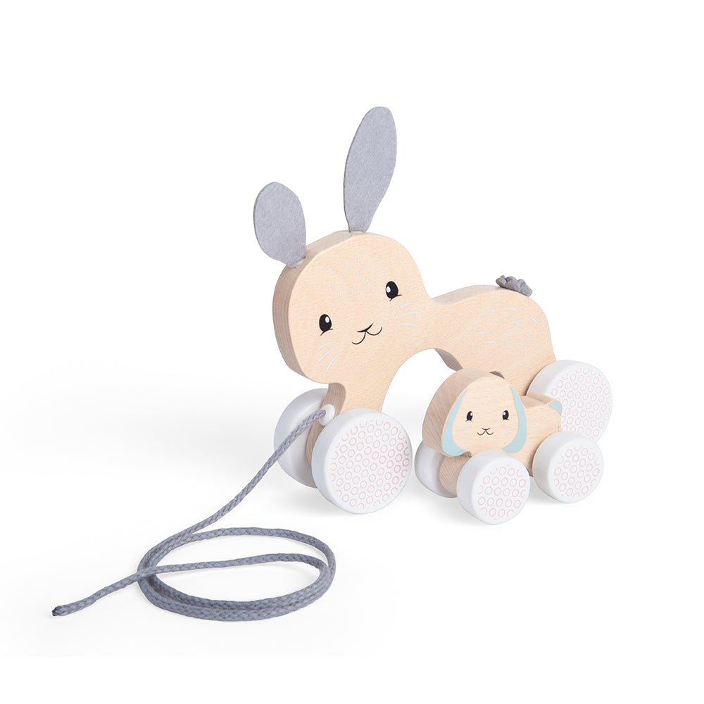 Pull Along Bunny & Baby - FSC® Certified - Toby Tiger