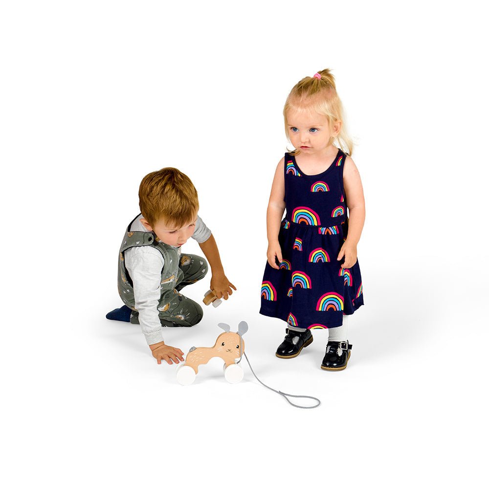 Pull Along Bunny & Baby - FSC® Certified - Toby Tiger