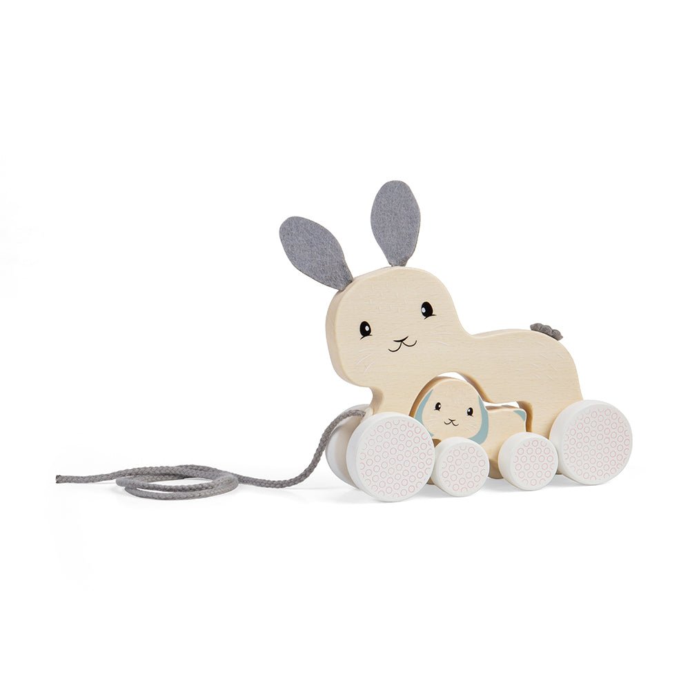 Pull Along Bunny & Baby - FSC® Certified - Toby Tiger
