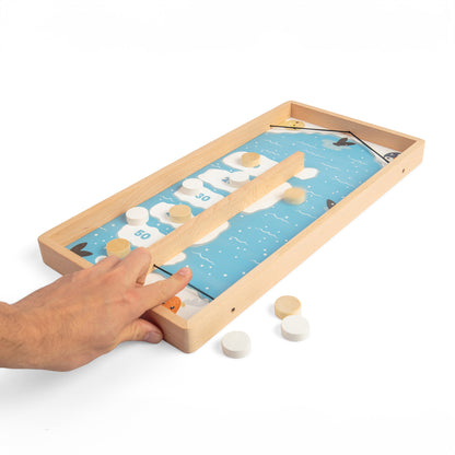 Jeu de palet sur glace