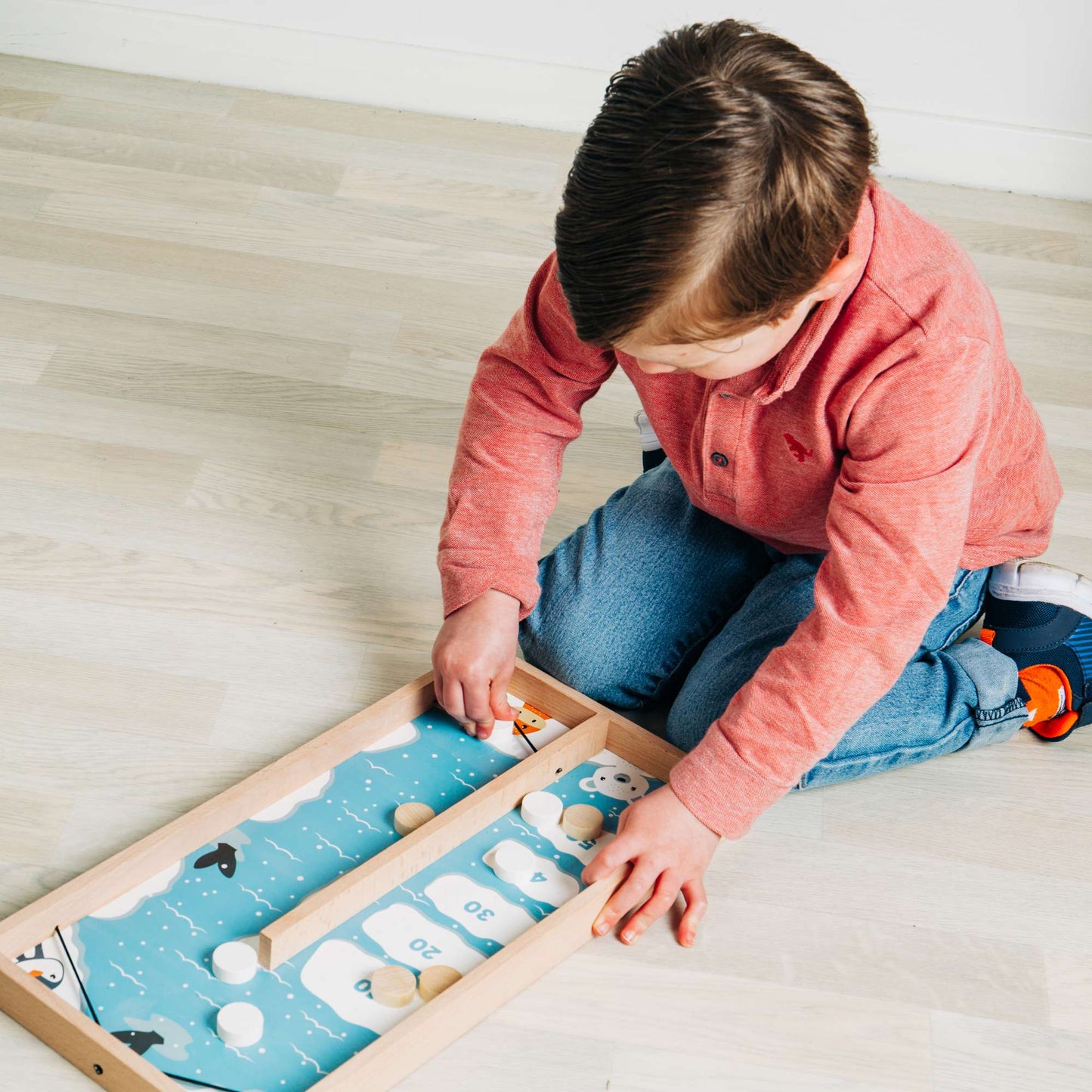 Jeu de palet sur glace