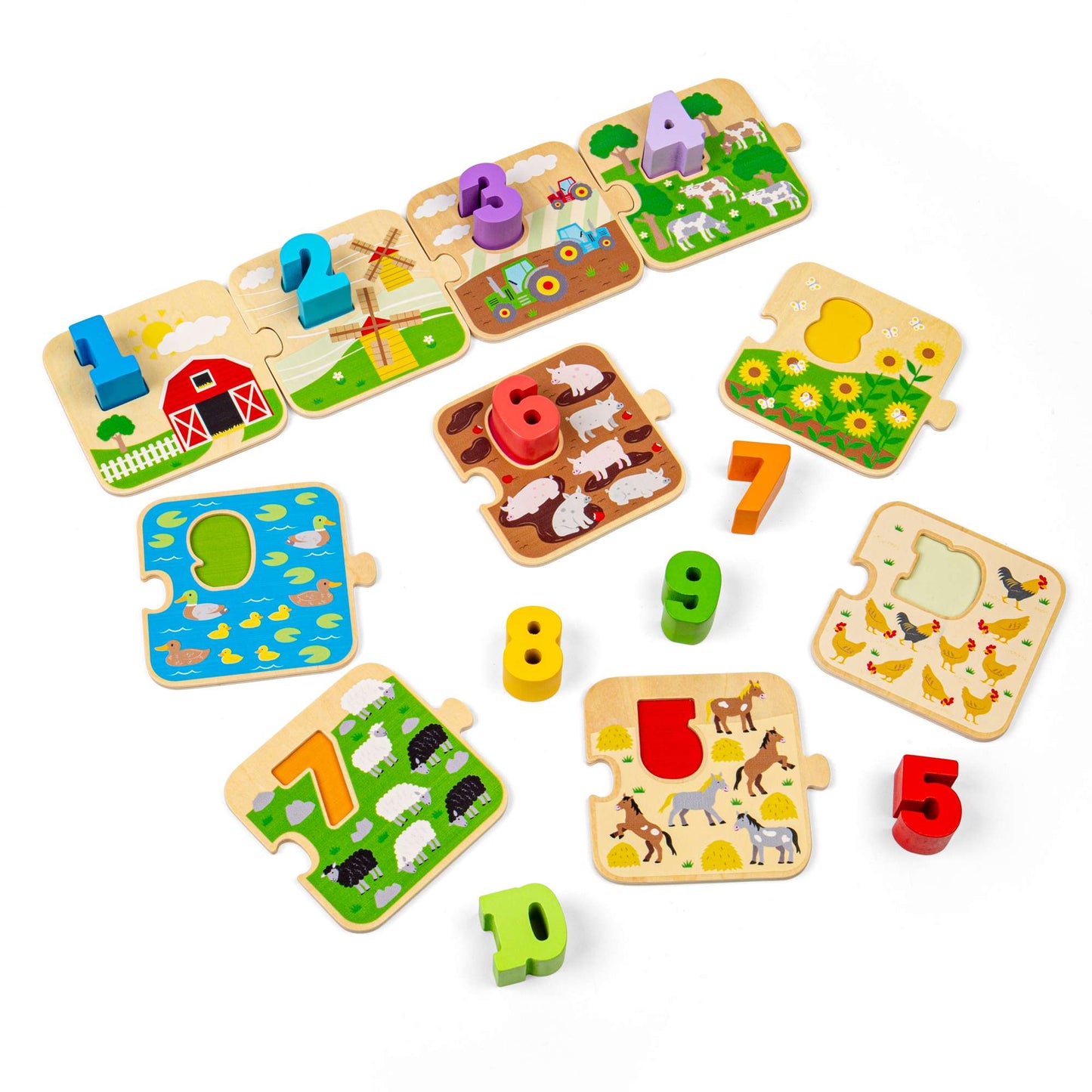 1 - 10 Tile Puzzle - Toby Tiger