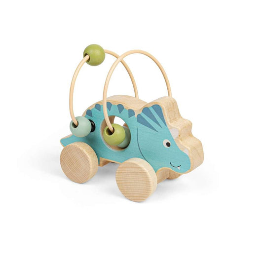 Push Along Triceratops Bead Frame - Toby Tiger