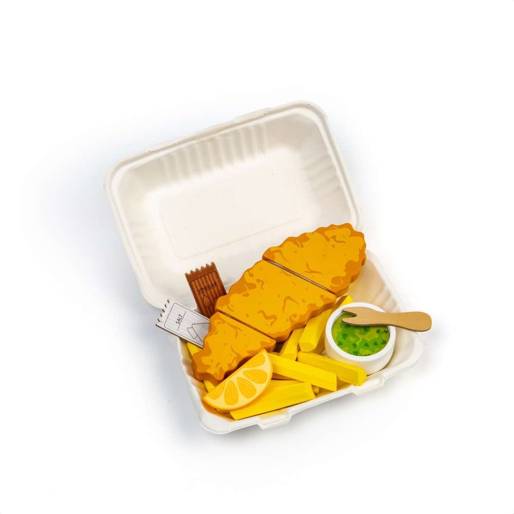 Fish and Chips - Wooden Toy - Toby Tiger