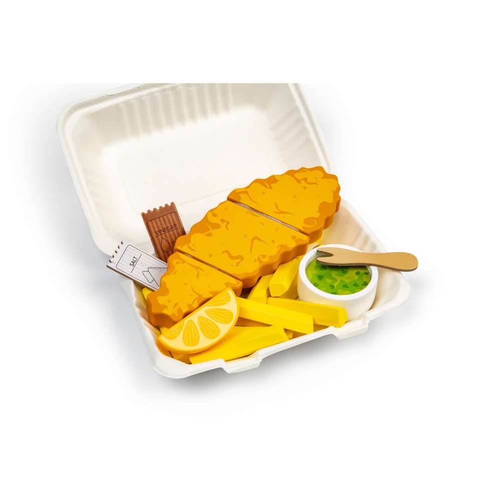 Fish and Chips - Wooden Toy - Toby Tiger