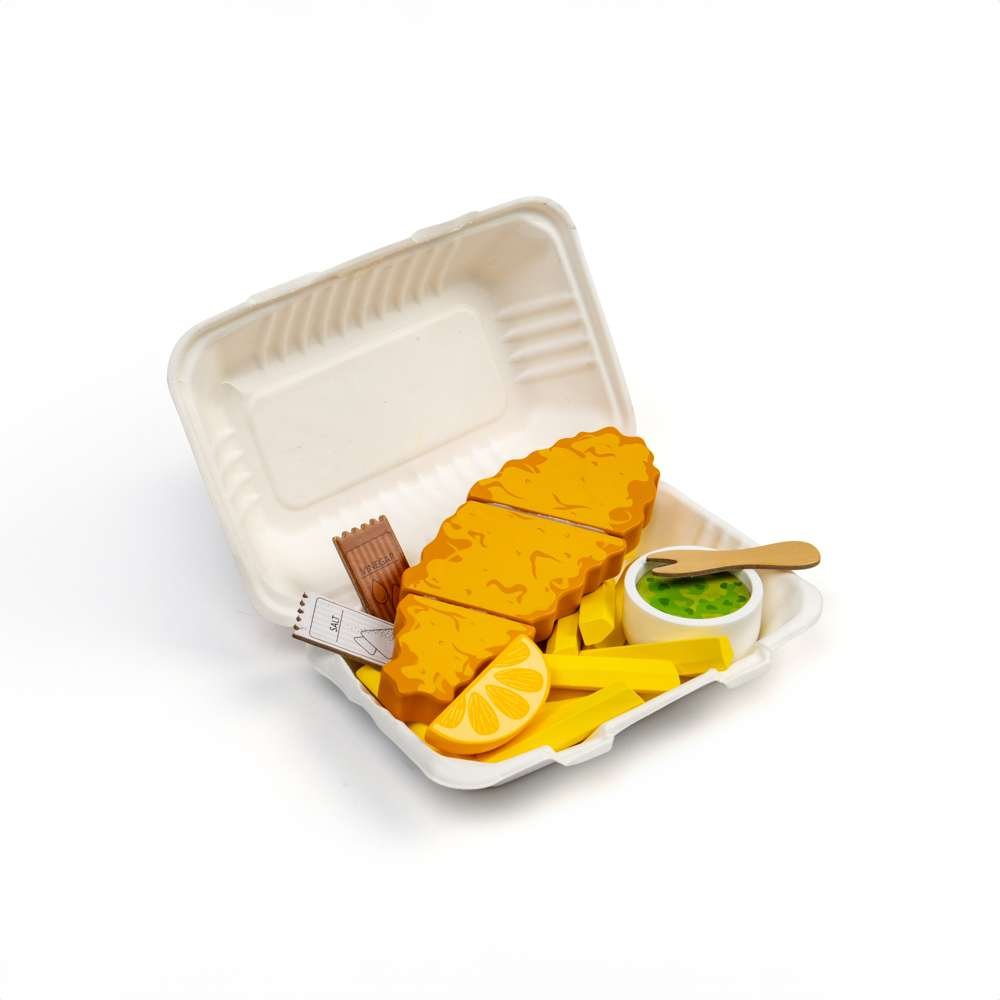 Fish and Chips - Wooden Toy - Toby Tiger