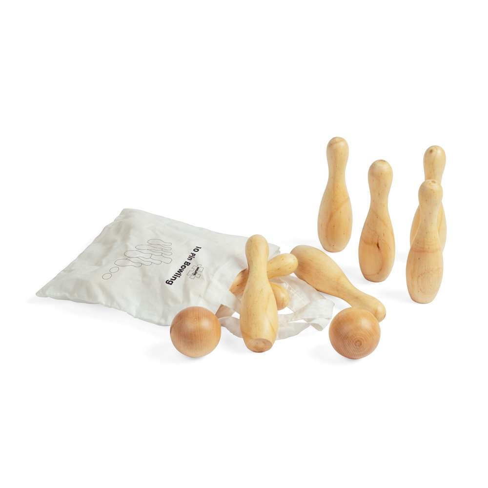 10 Pin Wooden Bowling Set - Toby Tiger