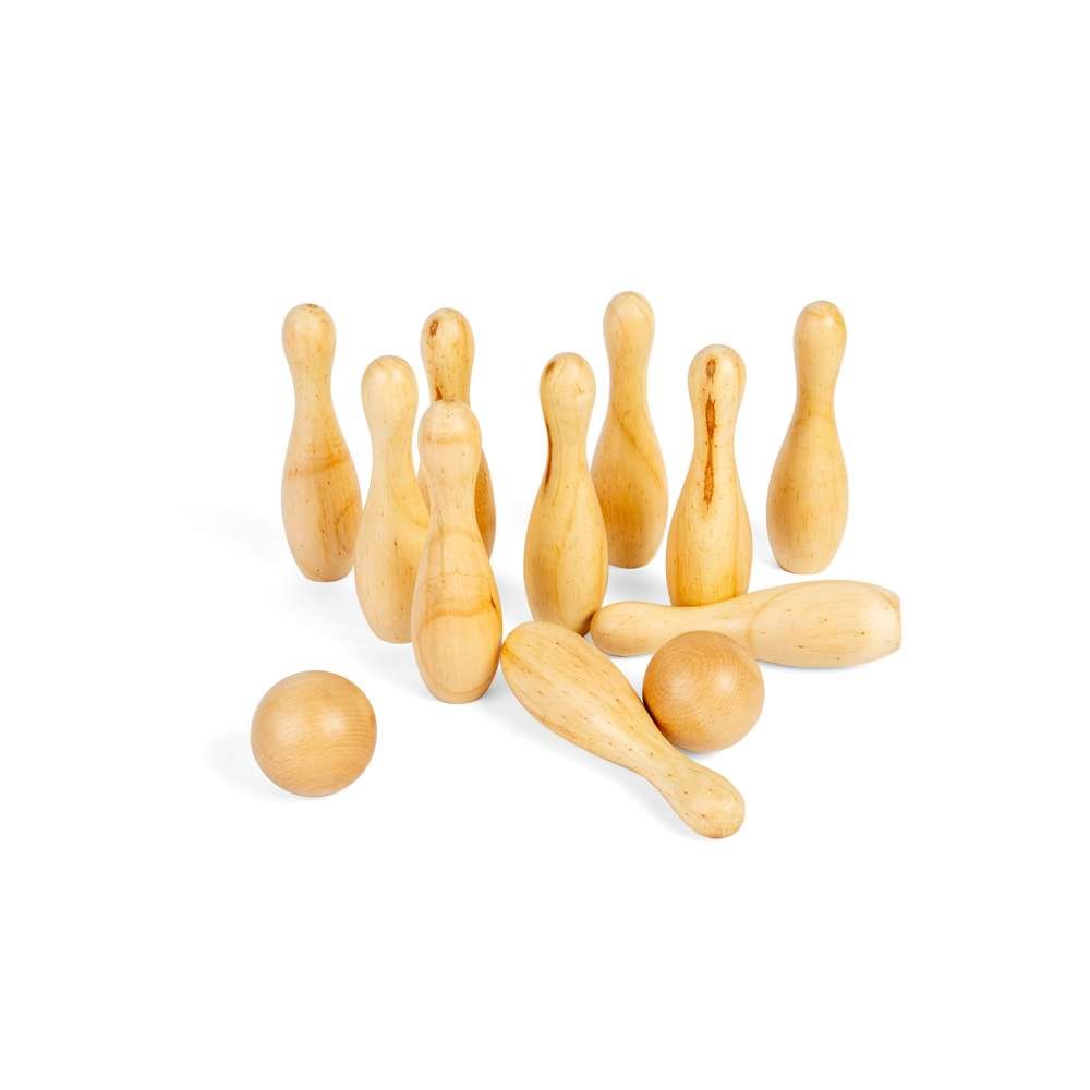 10 Pin Wooden Bowling Set - Toby Tiger