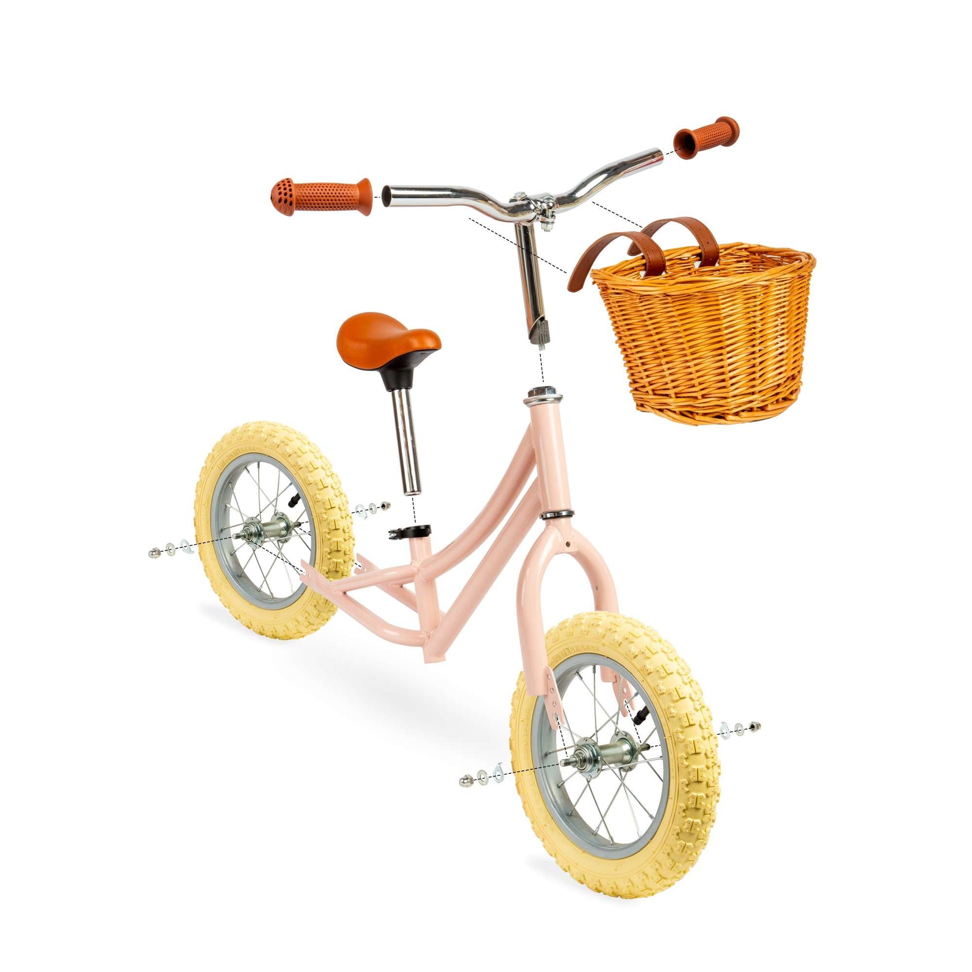 Balance Bike - Pink - Toby Tiger