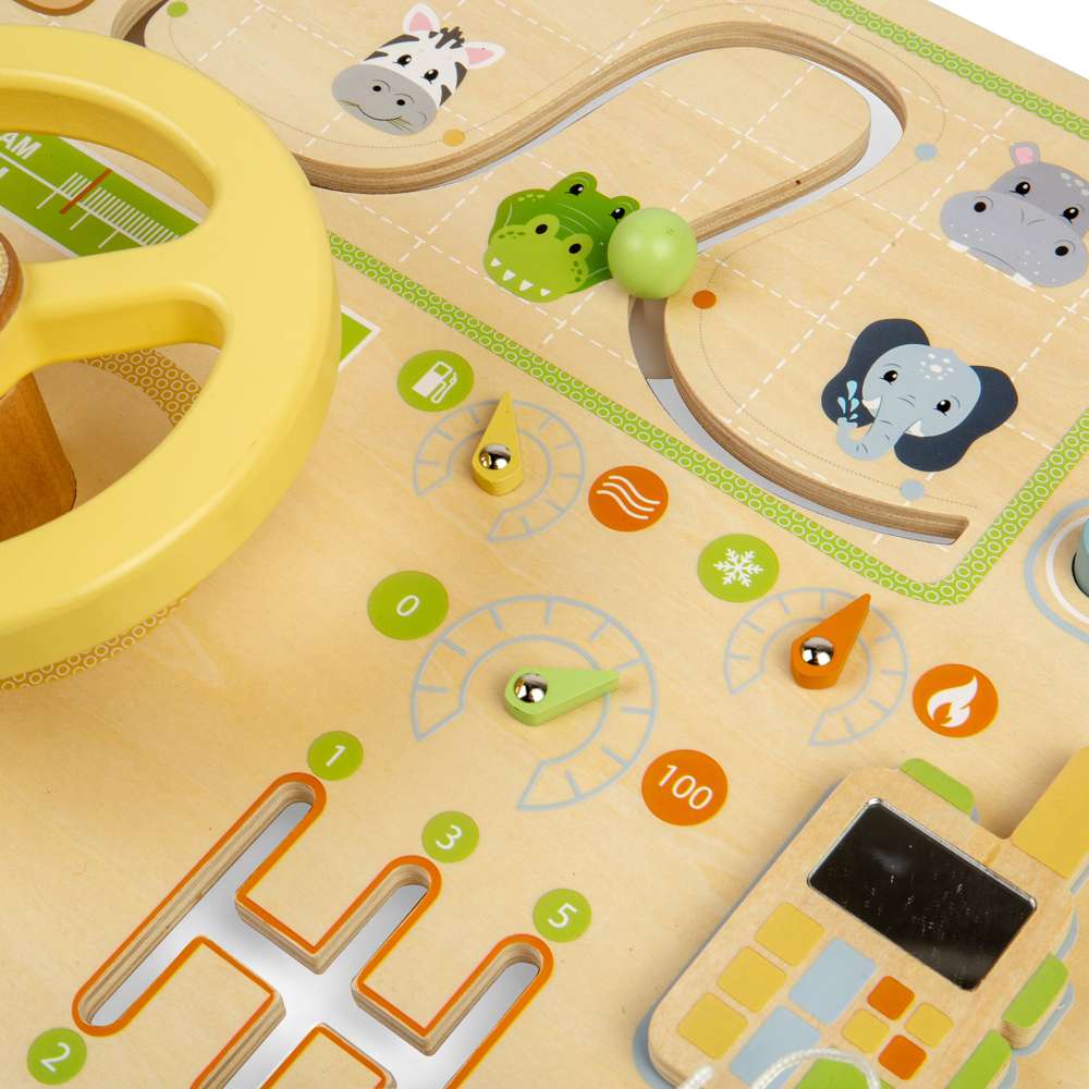 Jungle Busy Board - Wooden Toy - Toby Tiger