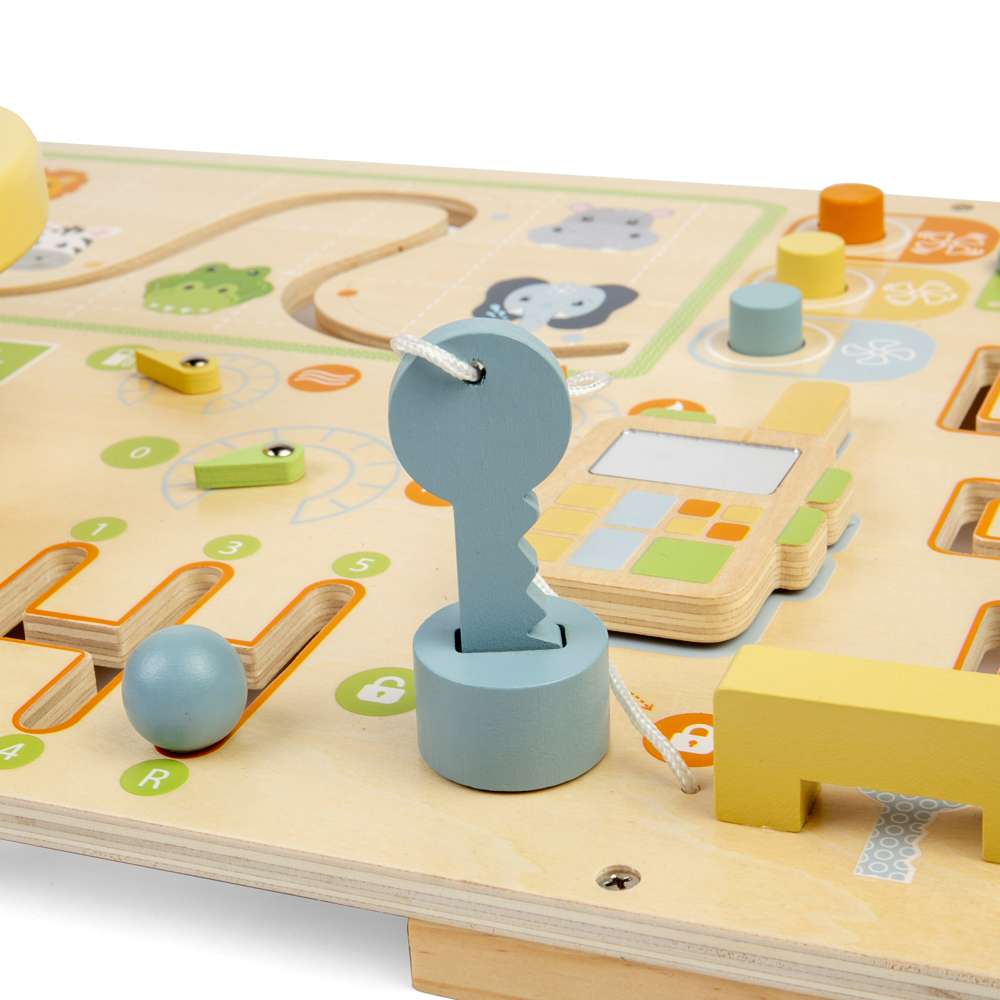 Jungle Busy Board - Wooden Toy - Toby Tiger