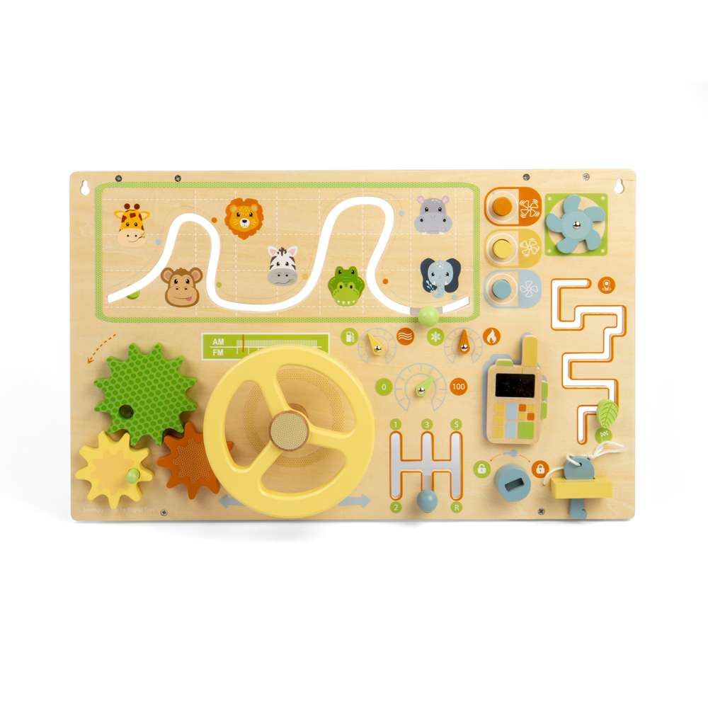 Jungle Busy Board - Wooden Toy - Toby Tiger