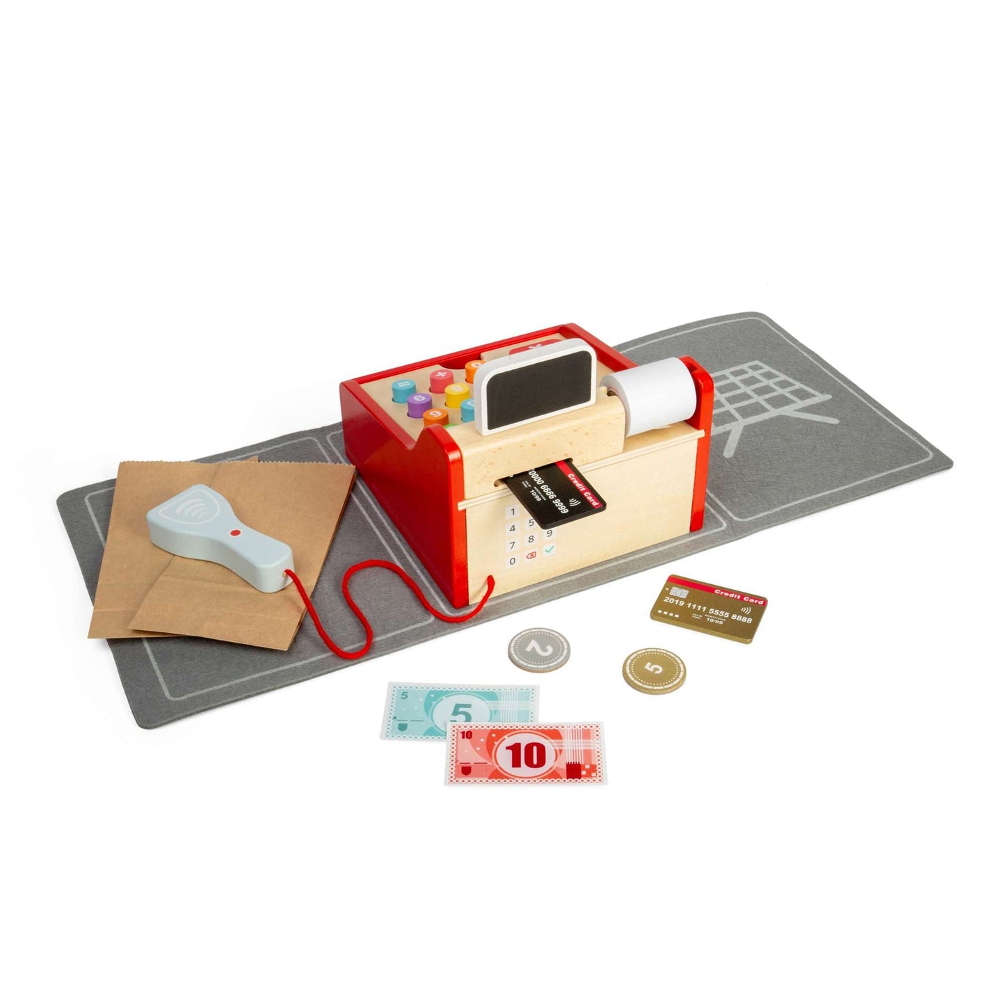 Shop Till - Wood Cash Register for Kids - Toby Tiger