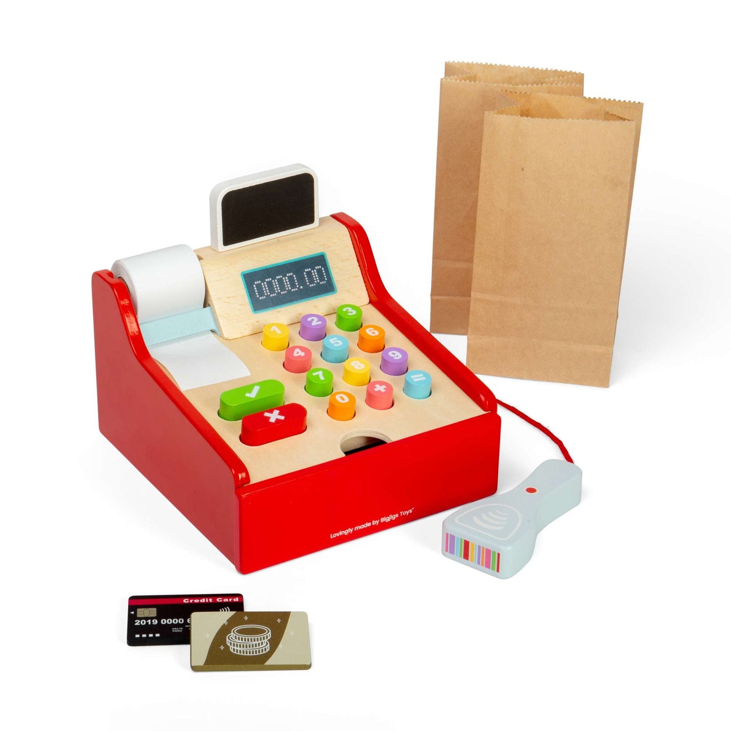 Shop Till - Wood Cash Register for Kids - Toby Tiger
