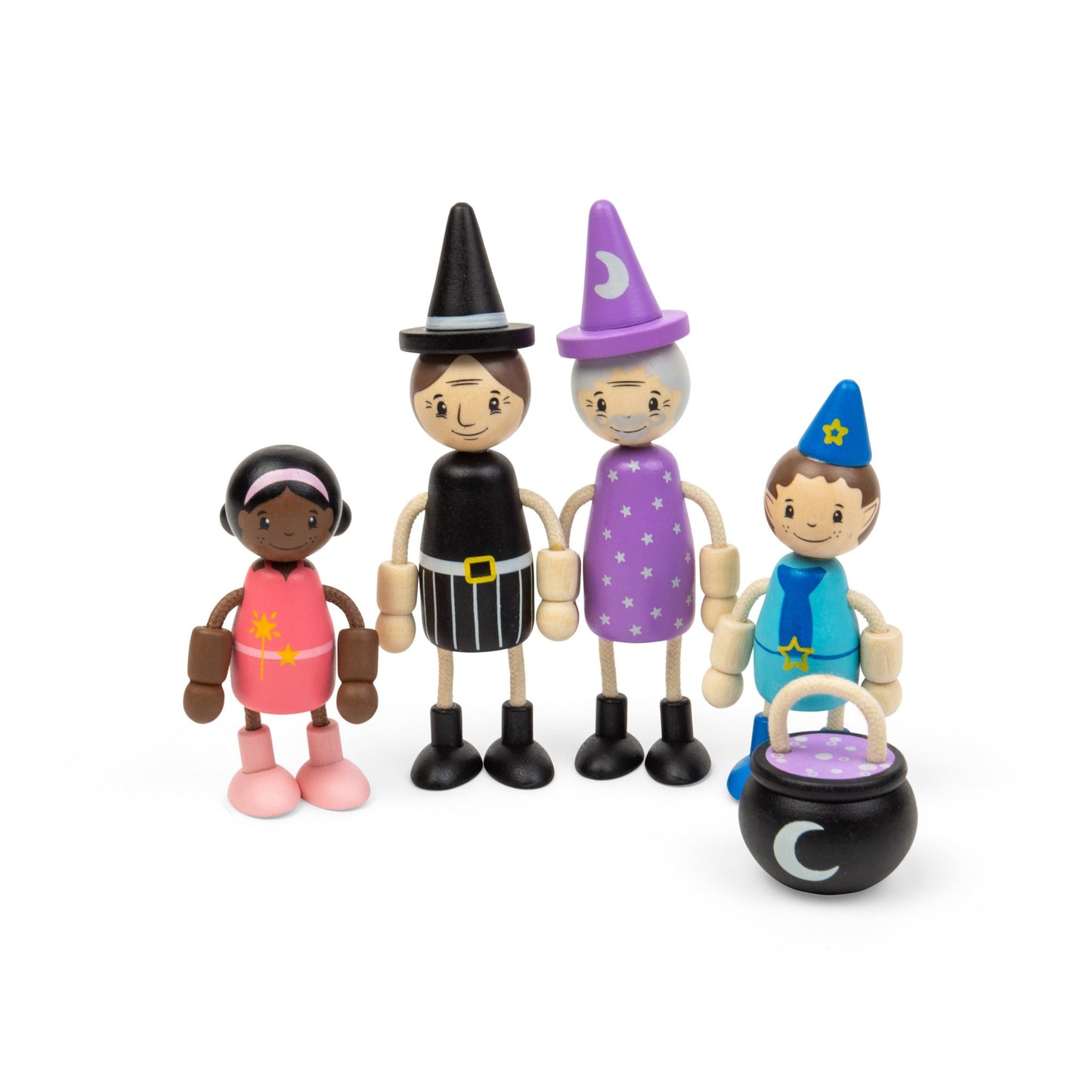 Bigjigs Toys Fairytale Dolls | Wooden People & Fantasy Characters for a Doll House - Toby Tiger