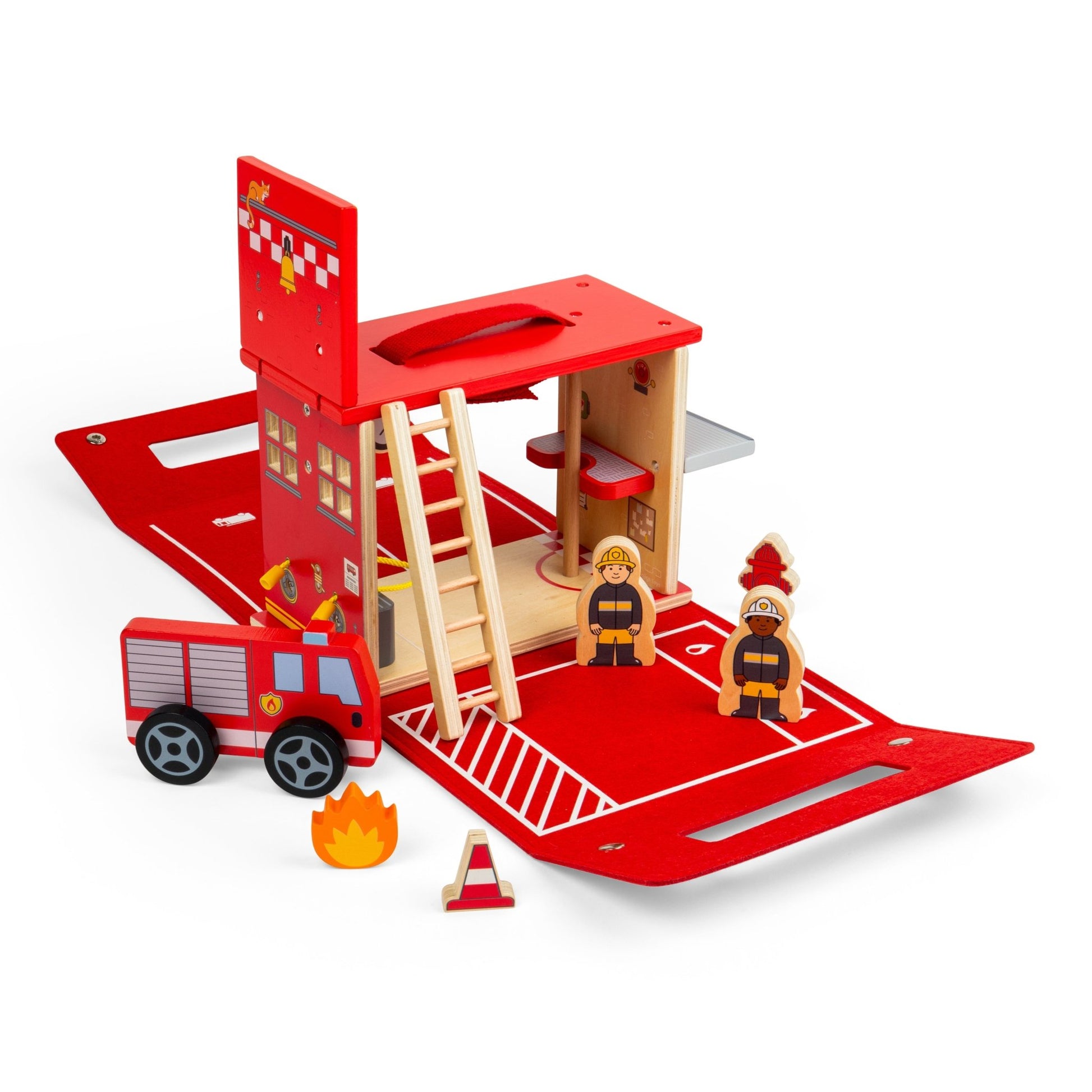 Fire Station On The Go - Toby Tiger