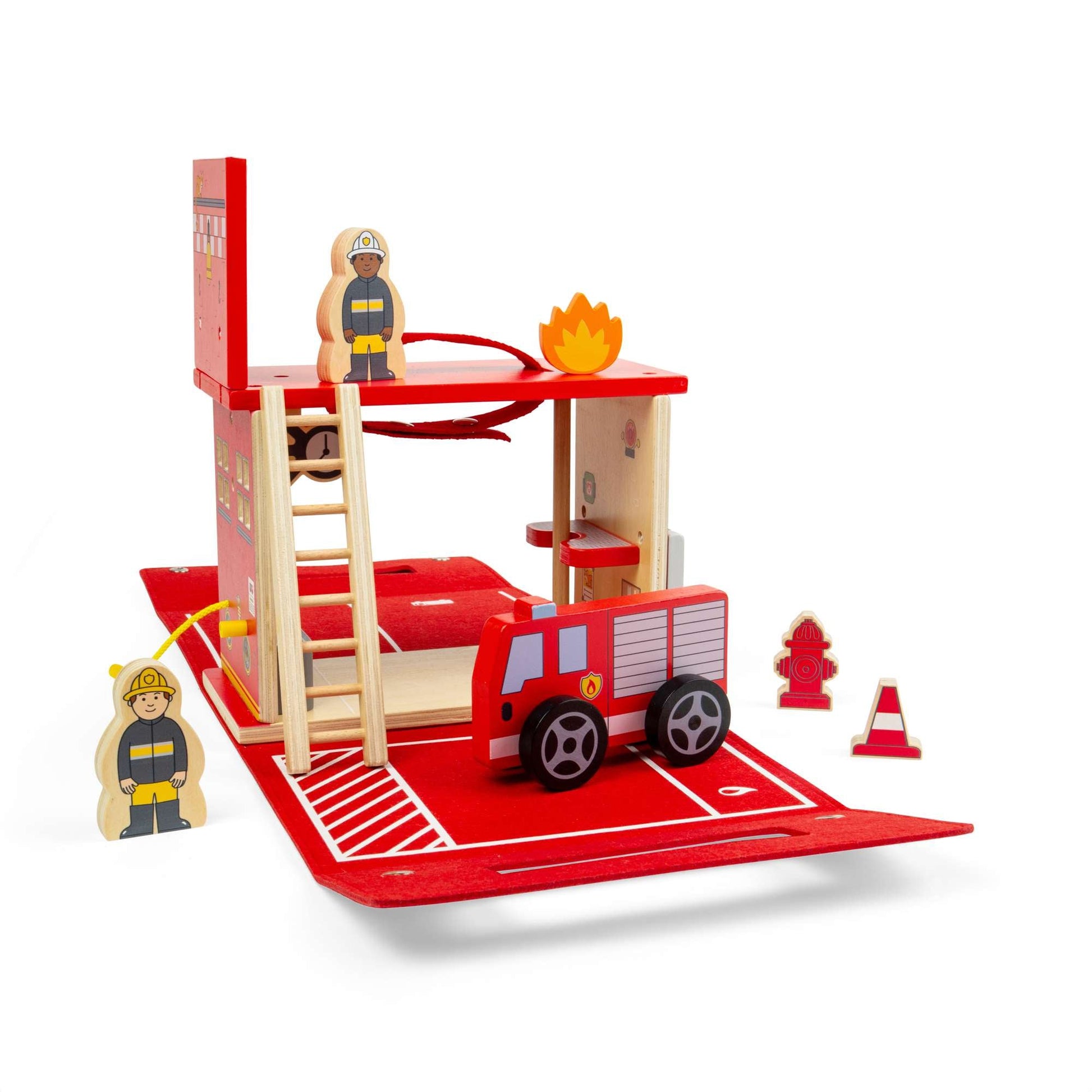 Fire Station On The Go - Toby Tiger