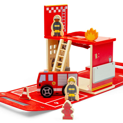 Fire Station On The Go - Toby Tiger