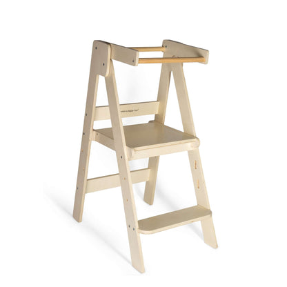 Bigjigs Toys Foldable Toddler Tower | Wooden Kids Kitchen & Counter Helper - Toby Tiger UK