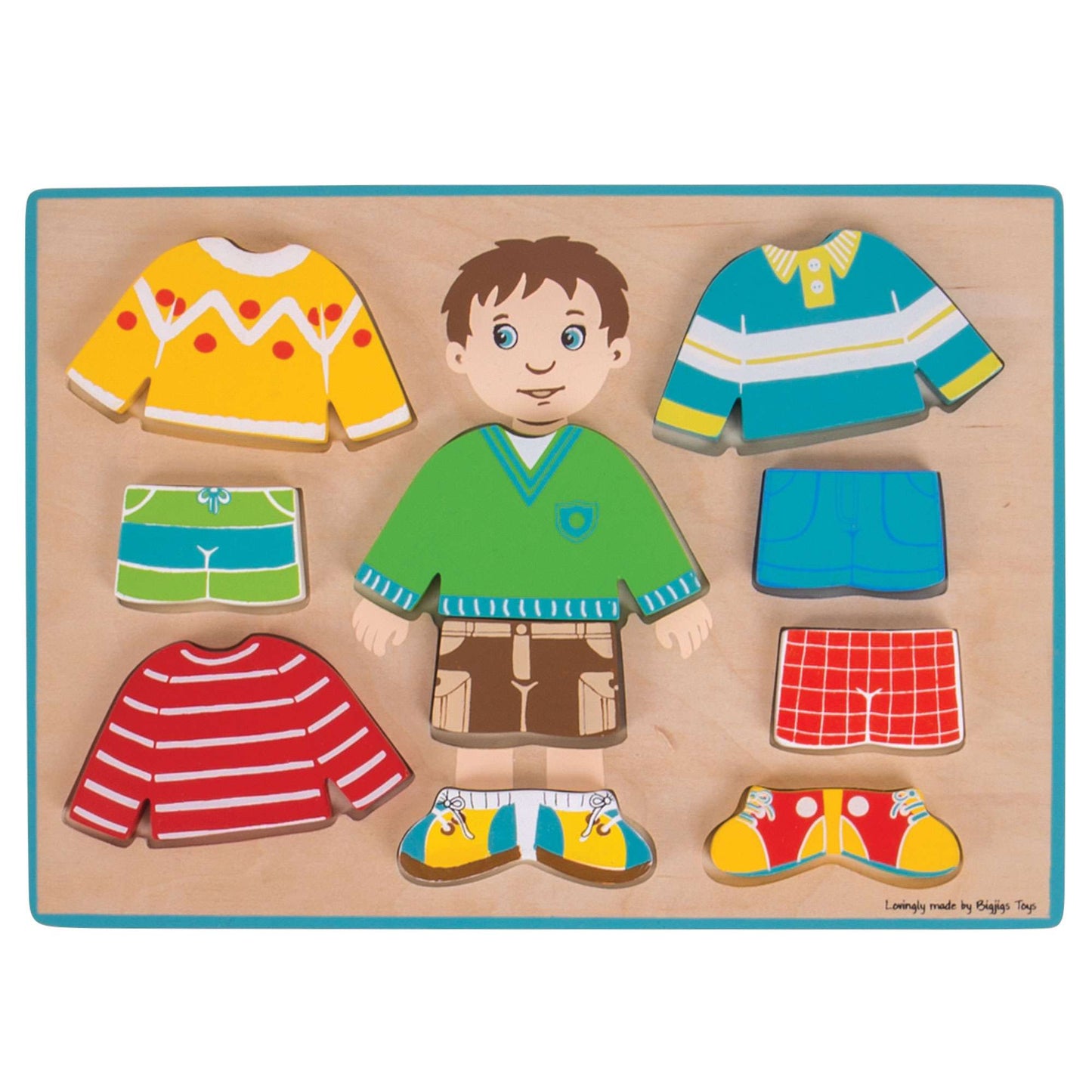 Anzieh-Junge-Puzzle