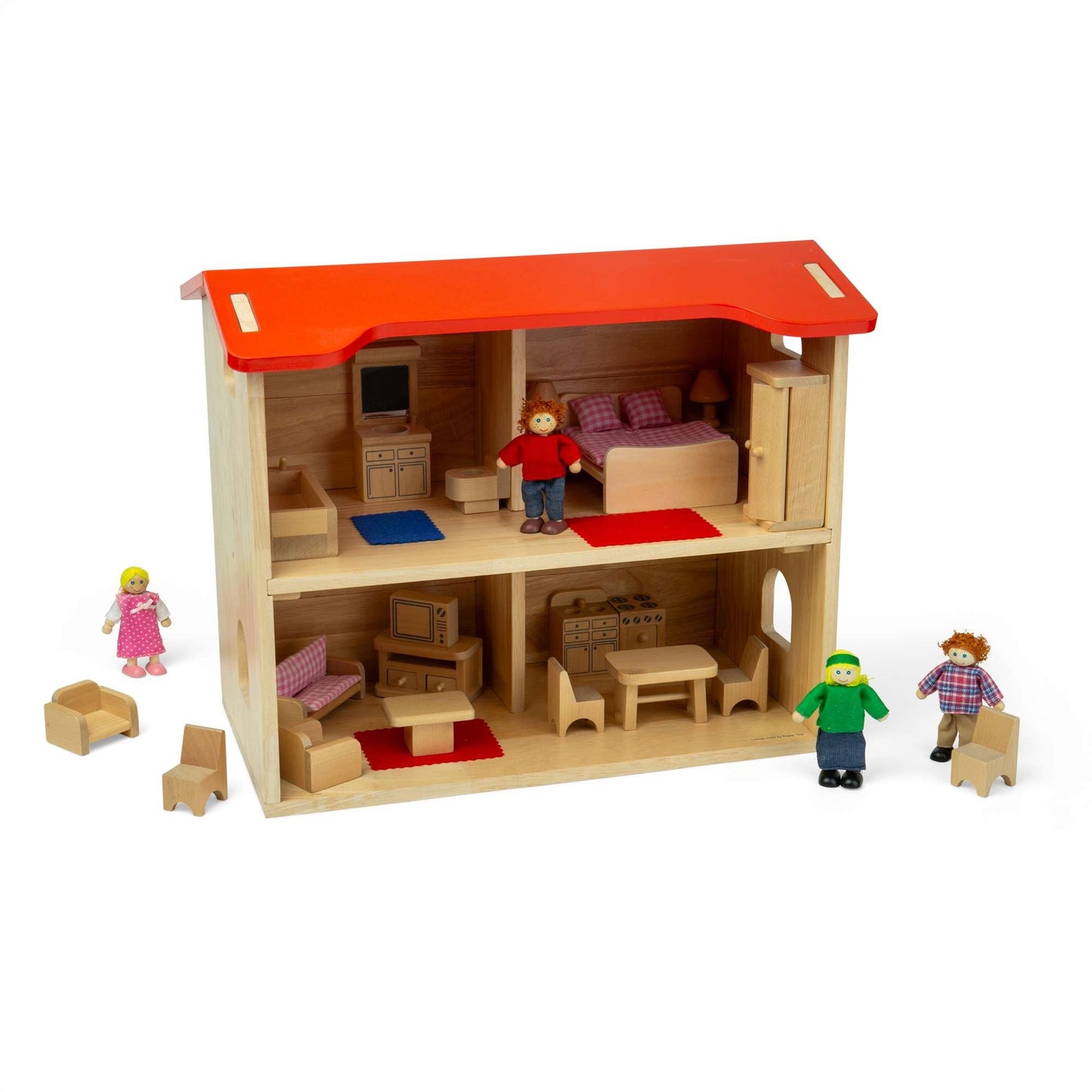 Complete Dolls House - Wooden Toy