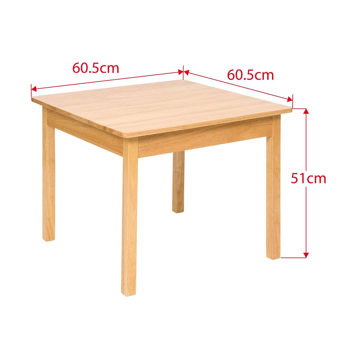 Table en bois uni