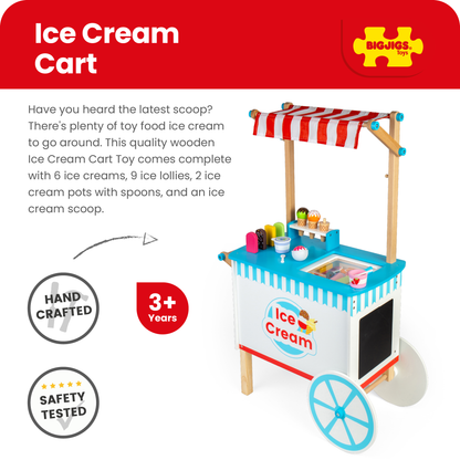 Ice Cream Cart - Wooden Indoor Toy