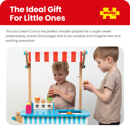 Ice Cream Cart - Wooden Indoor Toy