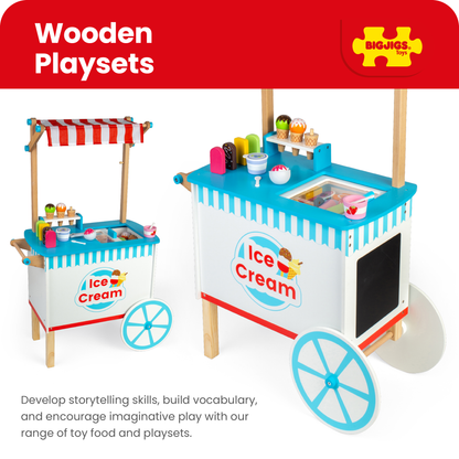Ice Cream Cart - Wooden Indoor Toy