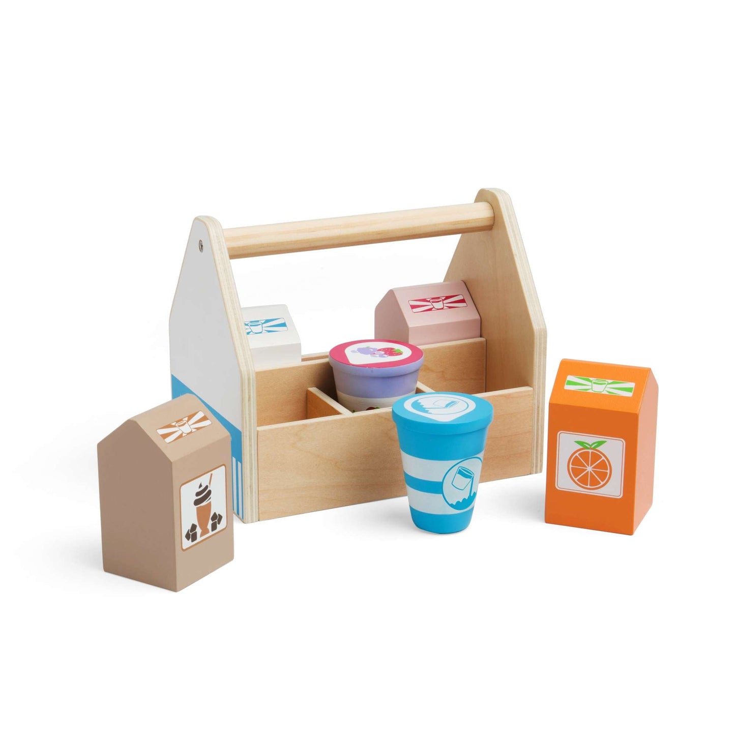 Ensemble de livraison de produits laitiers