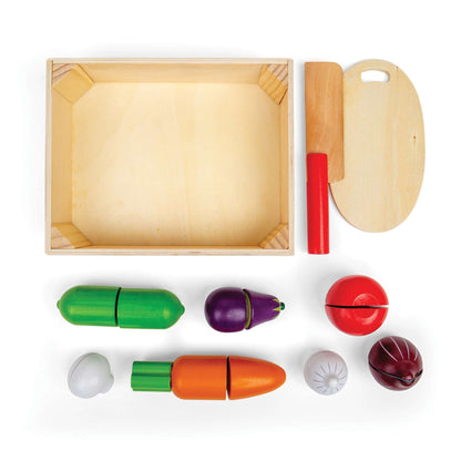 Caisse de légumes à couper