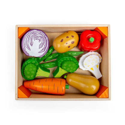 Fruit & Veg Crate Set (Wooden Toy)
