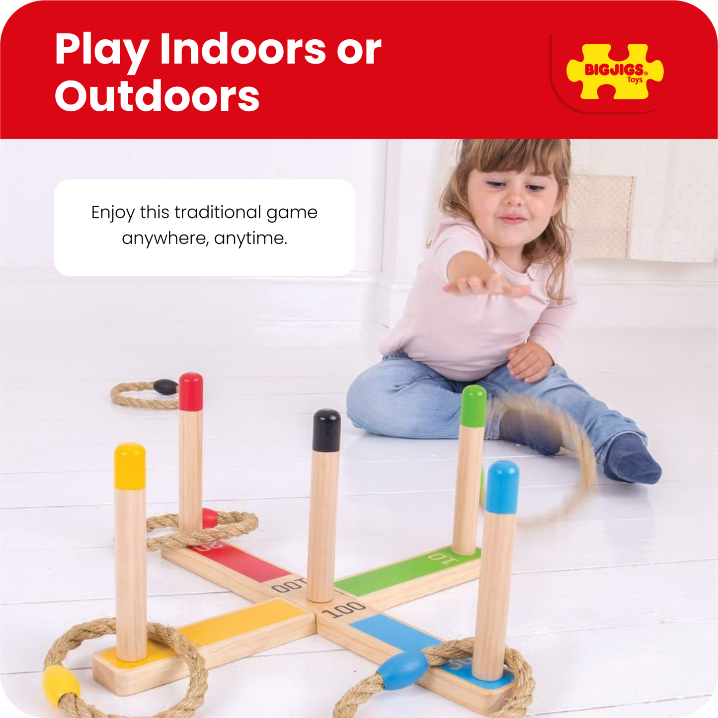Jeu de quilles finlandaises en bois