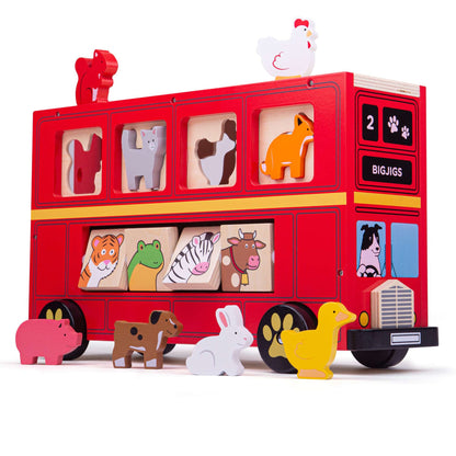 Jouet bus trieur de formes