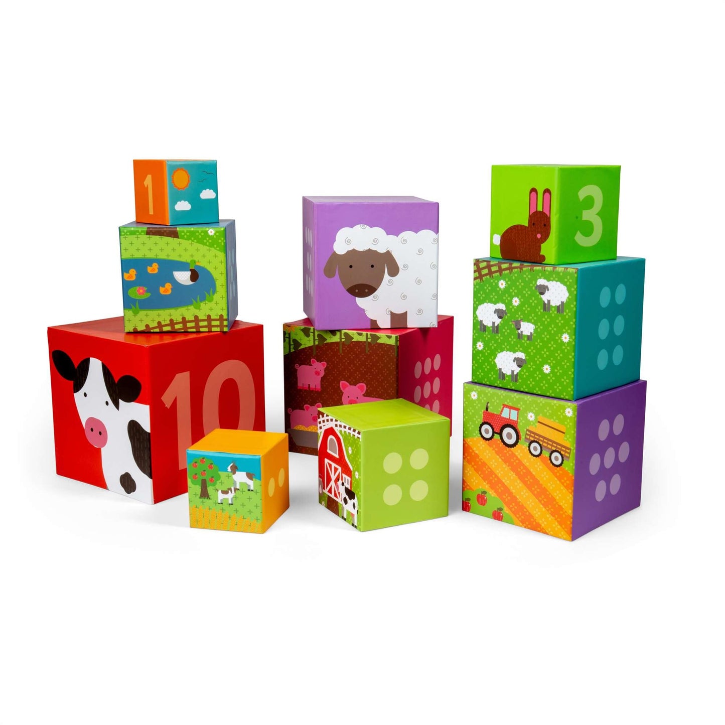 Cubes à empiler de la ferme