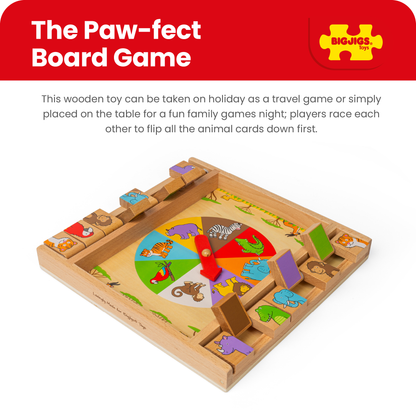 Animal Shut The Box Game - Wooden
