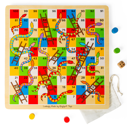 Jeu de Serpents et Échelles traditionnel