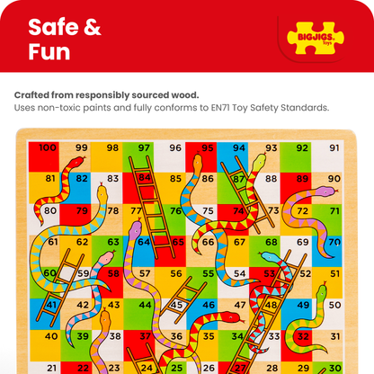 Jeu de Serpents et Échelles traditionnel