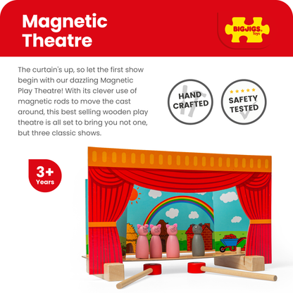 Magnetic Wooden Toy Play Theatre