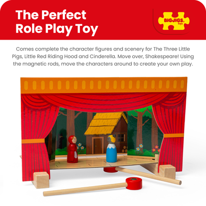 Magnetic Wooden Toy Play Theatre