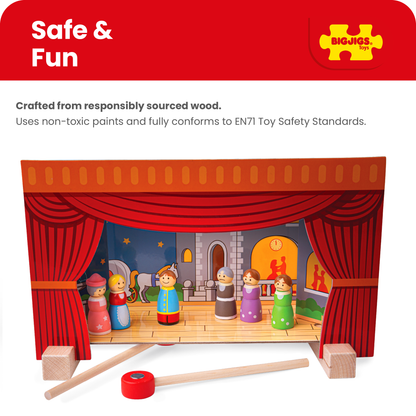 Magnetic Wooden Toy Play Theatre