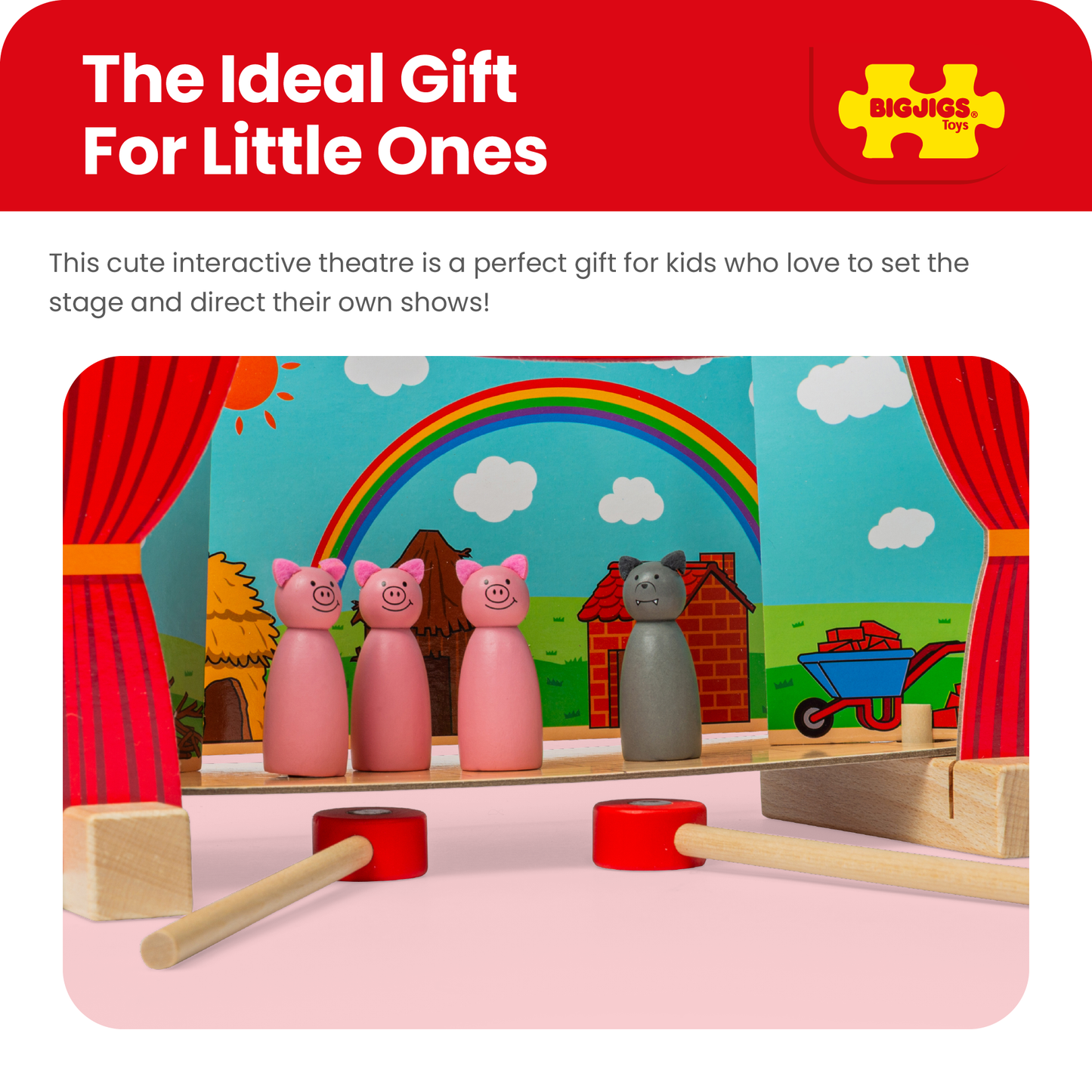 Magnetic Wooden Toy Play Theatre