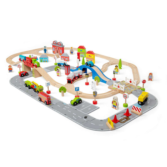 Stadtstraßen- und Eisenbahnset