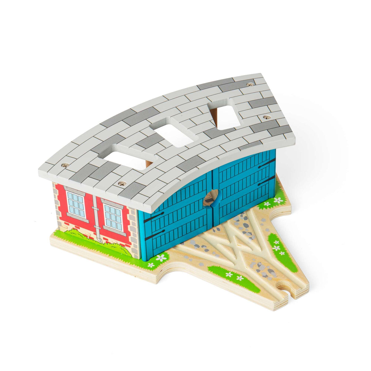 Triple Engine Shed - Wooden Toy