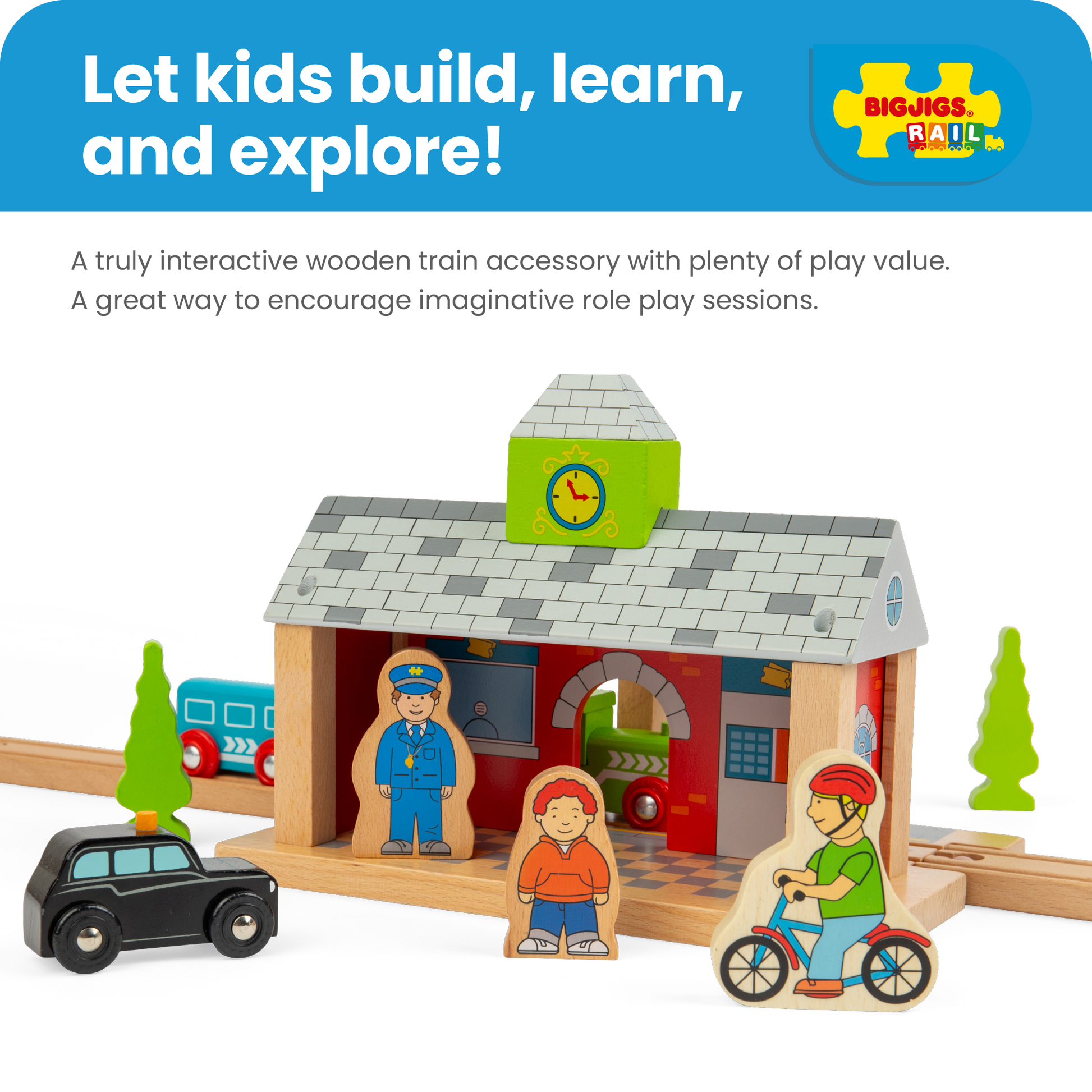 Railway Station - Wooden Train Toy