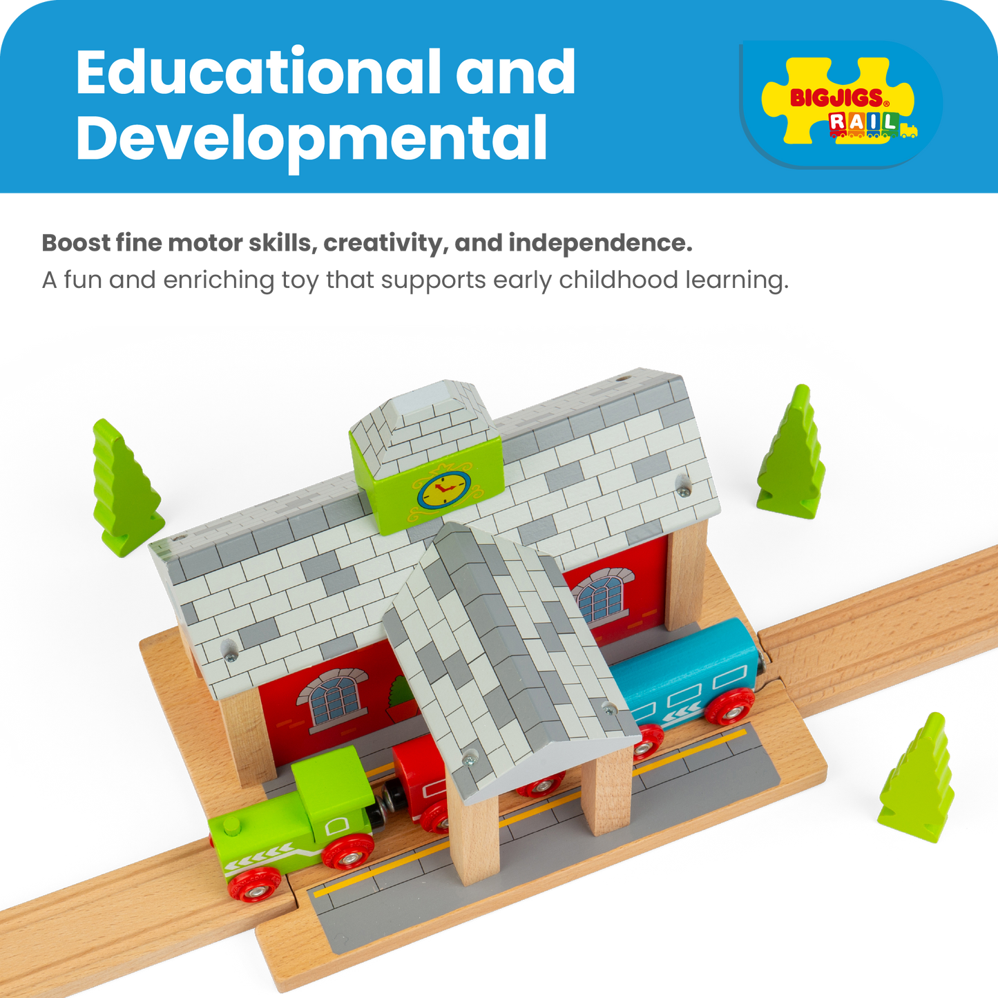 Railway Station - Wooden Train Toy