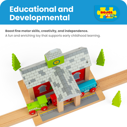 Railway Station - Wooden Train Toy