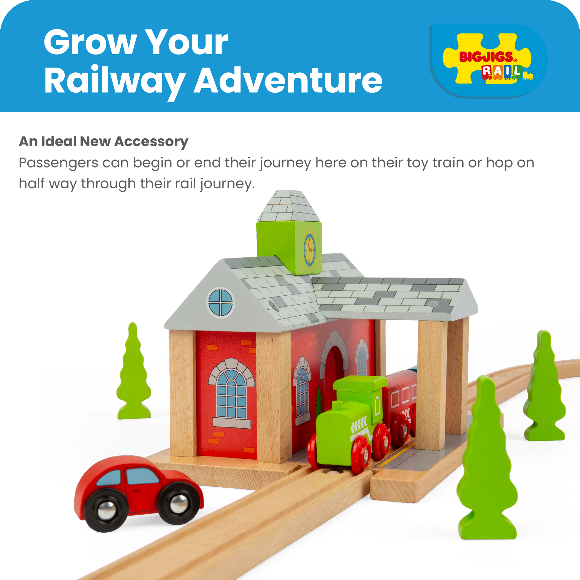 Railway Station - Wooden Train Toy