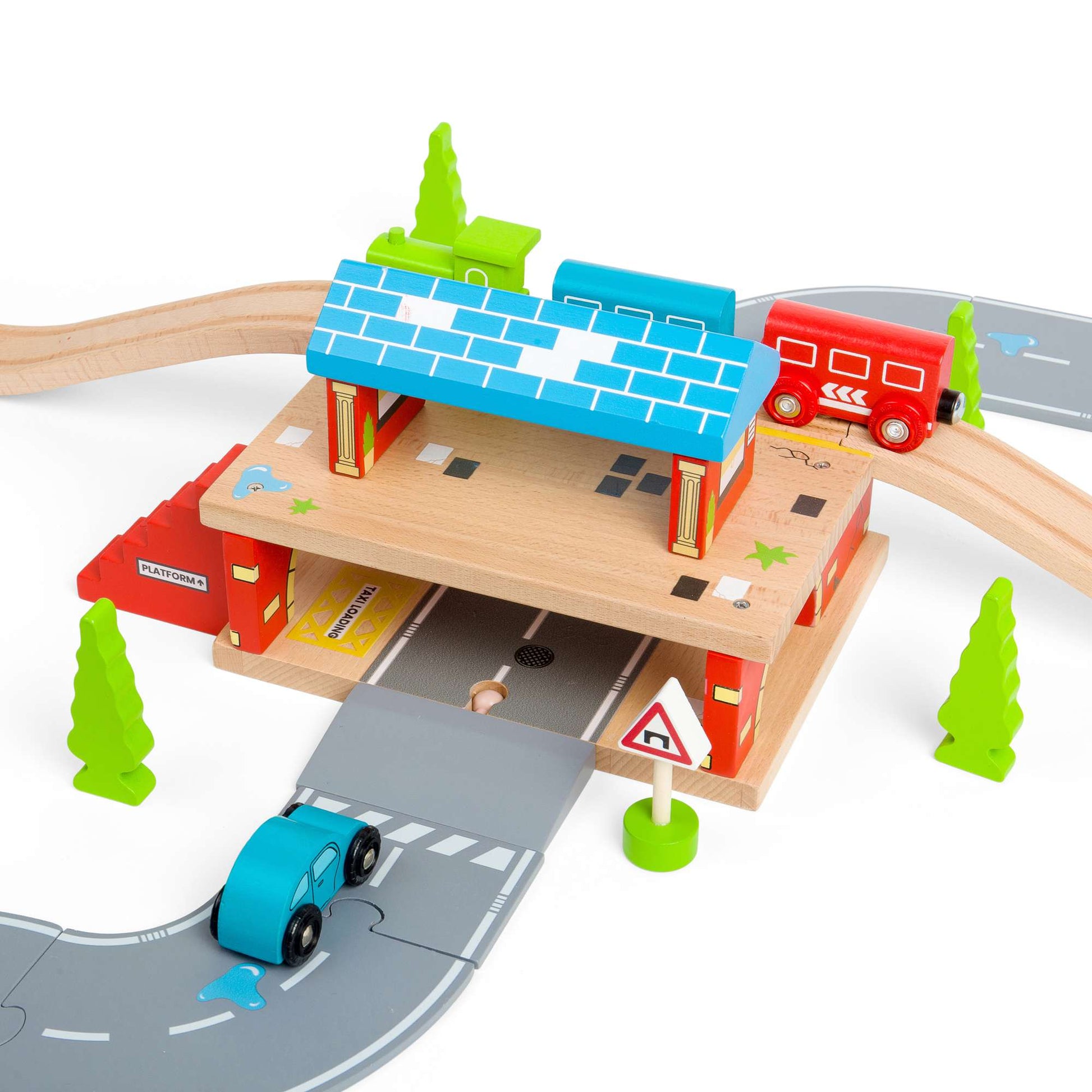 Overground Station - Wooden Train Toy